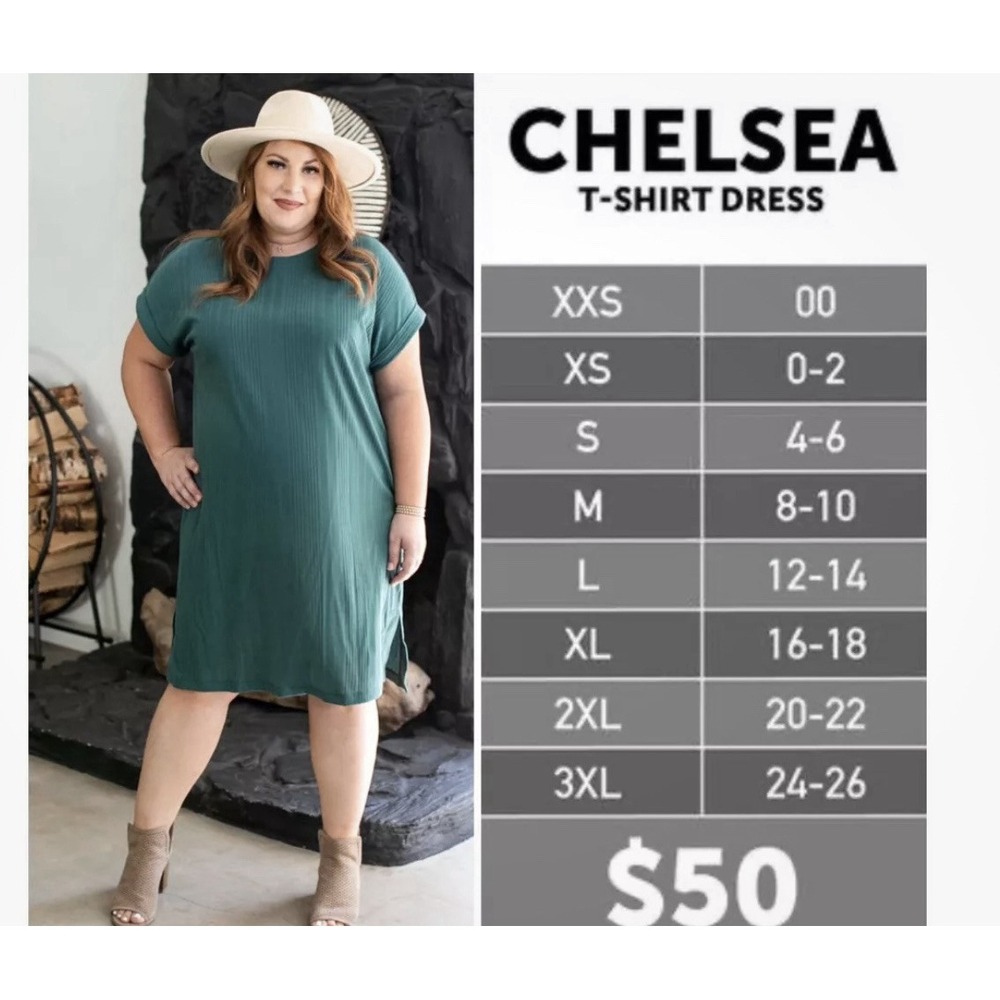 LulaRoe Solid Black Size 3X Pullover T-shirt Dress Short Sleeve Chelsea Style - Picture 10 of 11